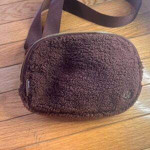 lululemon athletica Brown Sherpa Mini Crossbody Bag